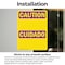 Signmission Radiation & Laser Sign, 7 in H x 5 in W, Vinyl Decal, Rectangle OS-2PACK-CR-D-57-L-10162 - alternate 2
